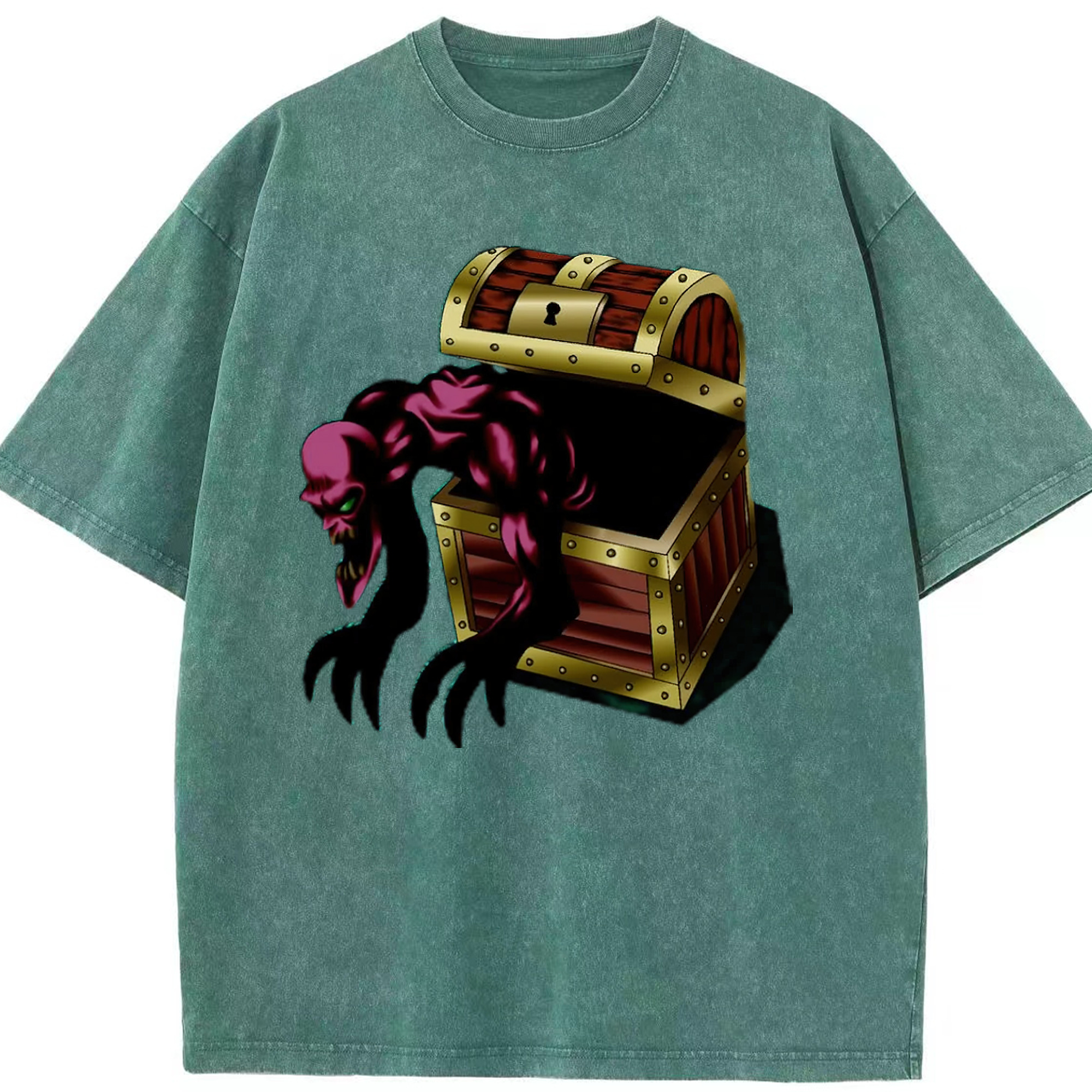 （画像用） 遊☆戯☆王 Yu-Gi-Oh! 綿100% ヴィンテージ風 半袖Tシャツ（フロントプリント）